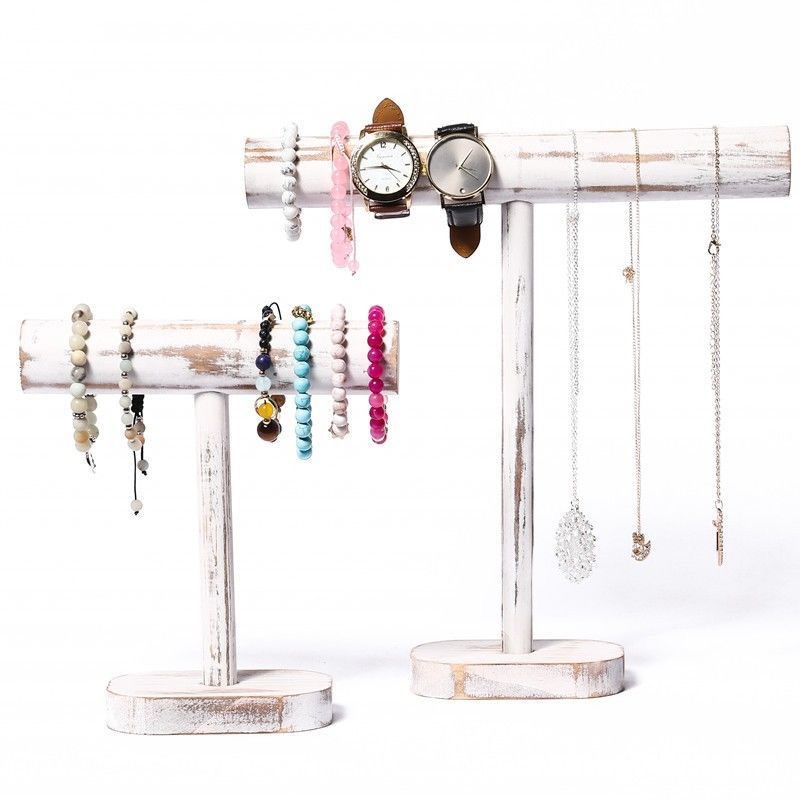 Jewelry Organizer Stand Wood  |  Jewelry Rack Storage